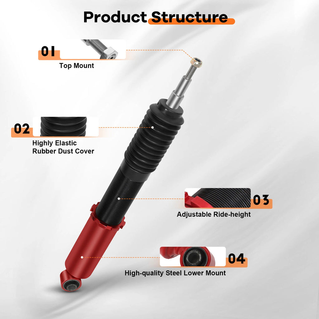 Coilovers for Honda Accord (2008-2012) Adjustable Height Shocks