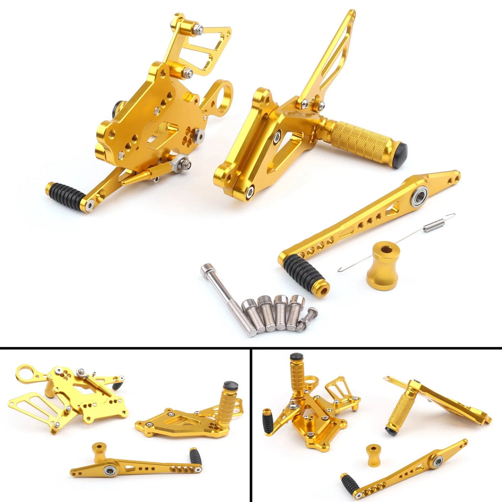 CNC Rear Sets Footrests for BMW S1000RR (2015–2017) - Gold