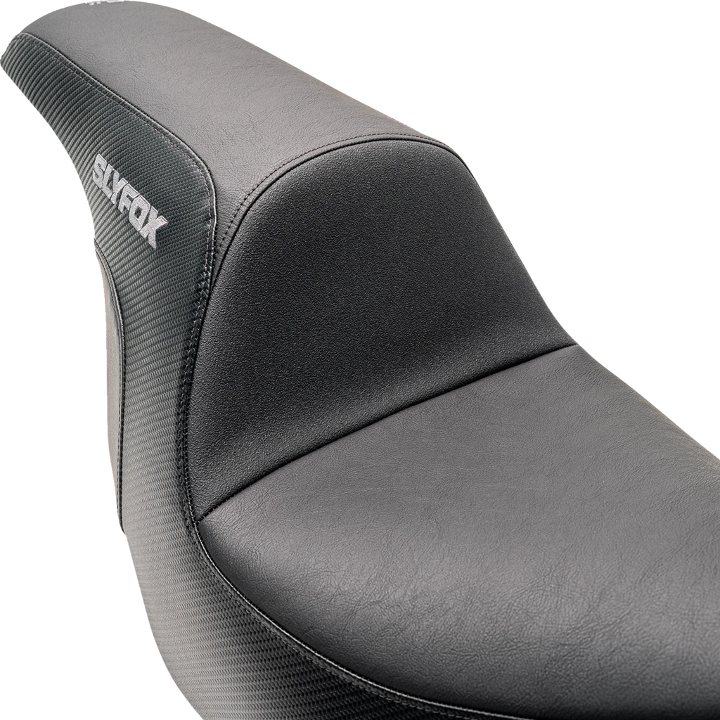 Lowrider Drifter Seat for SLYFOX (Gray Logo, Smooth Vinyl, Carbon Fiber)