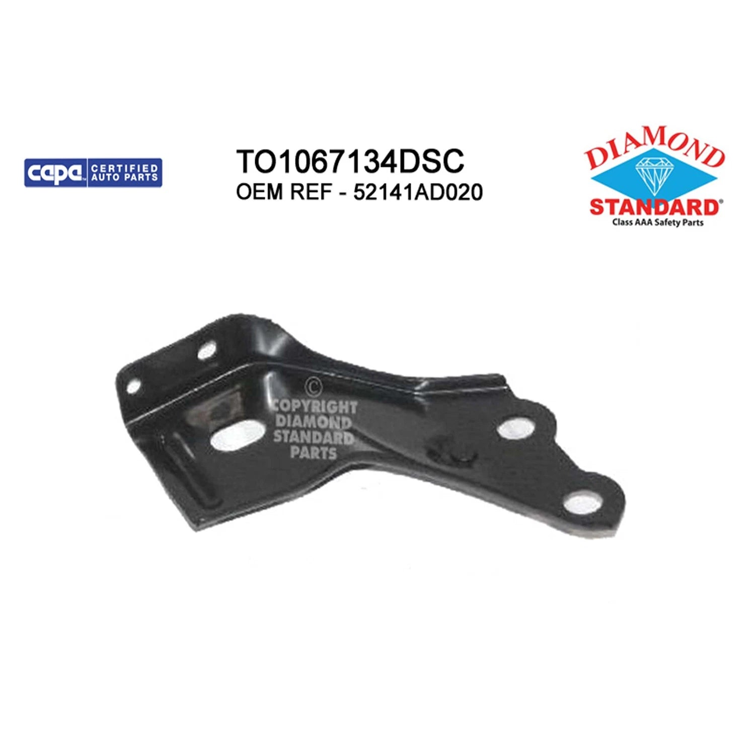 Replacement Steel Front Passenger Side Outer Bumper Support Arm for Toyota (2012–2018)