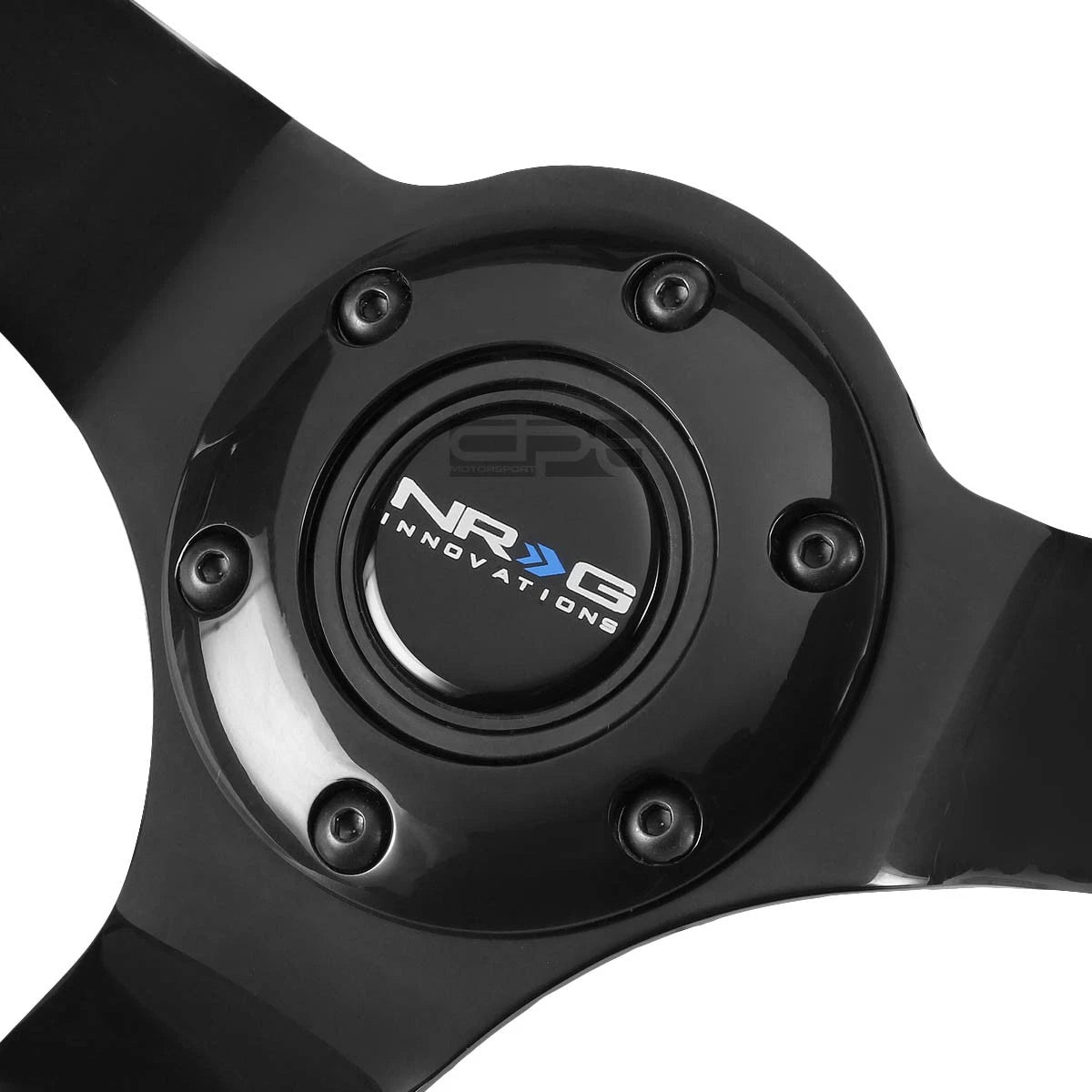 NRG RST-036BK-BK 350MM Deep Dish Anodized Aluminum Wooden Steering Wheel