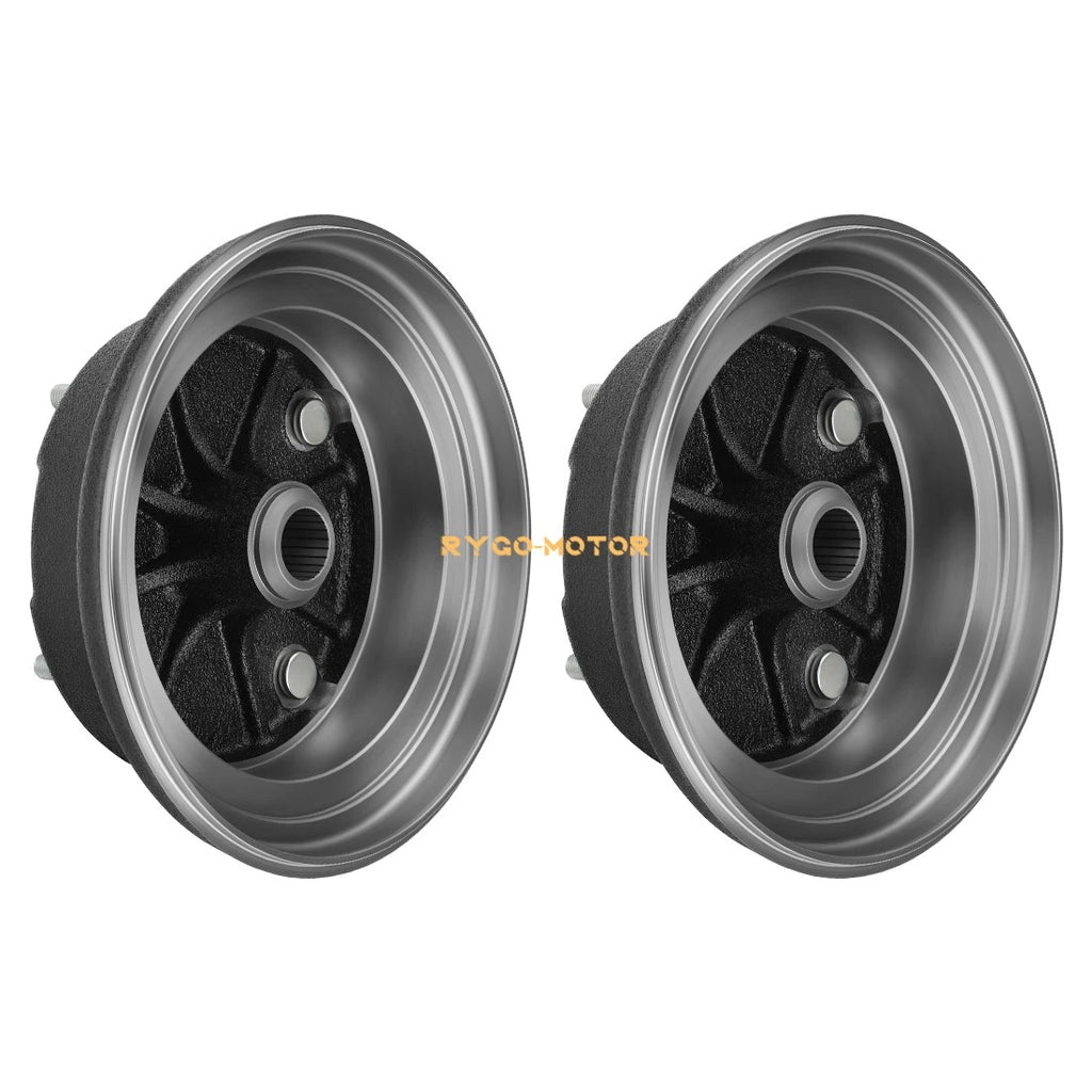 2X Front Brake Drum w/Bolts for Kawasaki KAF400 Mule 600 610 SX 4x4 XC
