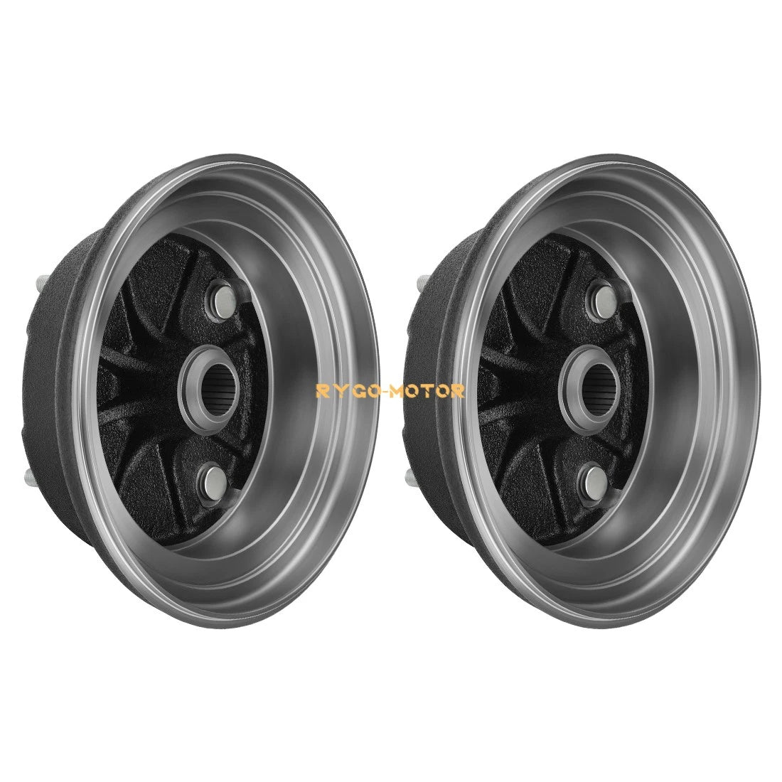 2X Front Brake Drum w/Bolts for Kawasaki KAF400 Mule 600 610 SX 4x4 XC