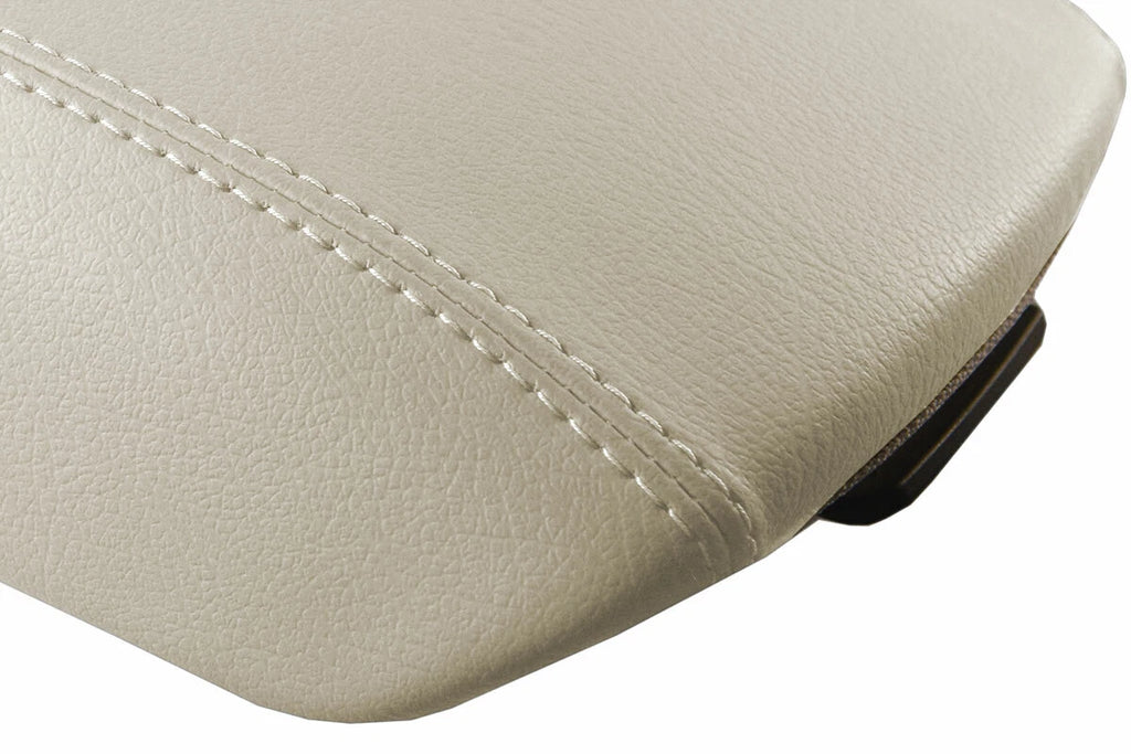 Leather Console Lid Armrest Cover for Kia Cadenza (2014–2016) Beige