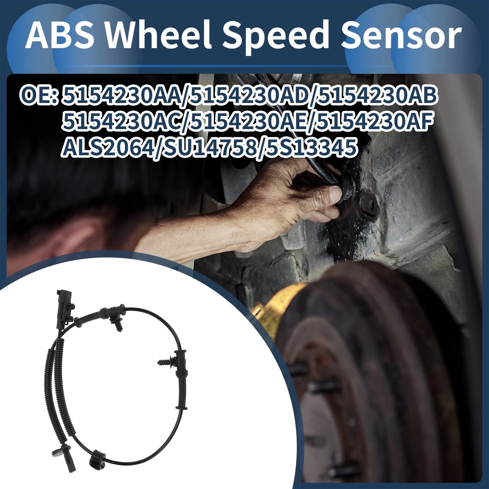 ABS Wheel Speed Sensor No. 5154230AA for Jeep Grand Cherokee (2011–2021)