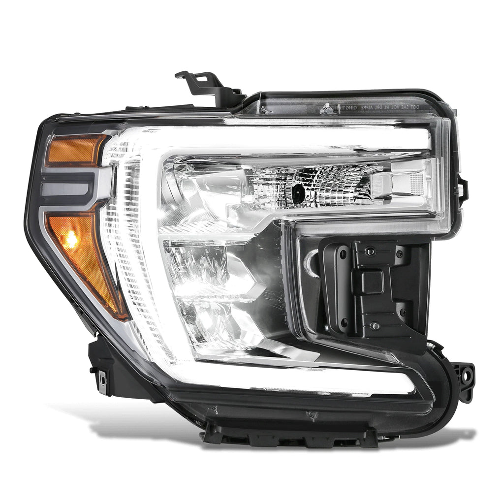 Chrome Amber LED Right Side Headlight Assembly for GMC Sierra 1500 (2019–2022)