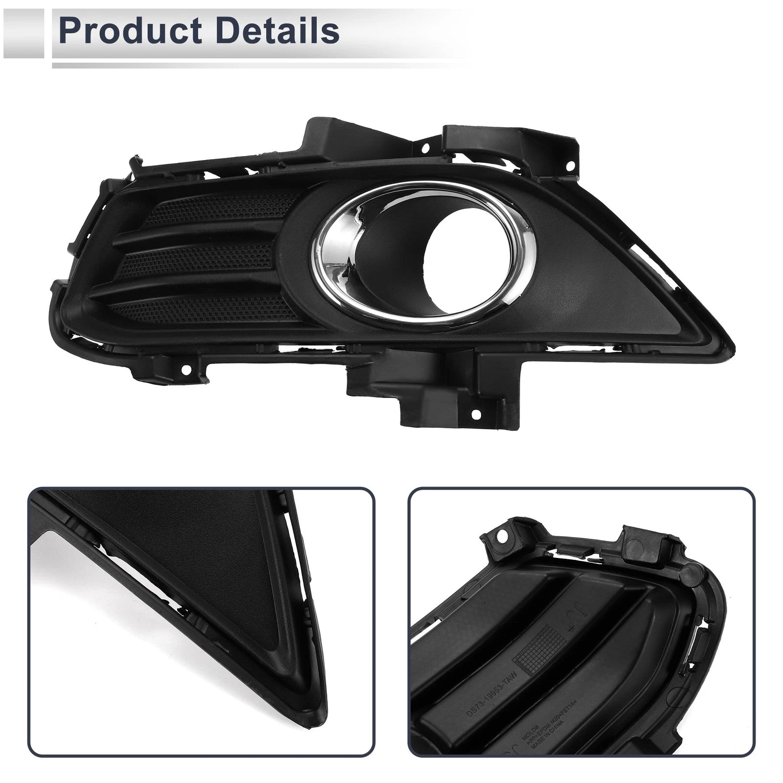 1 Pc Fog Light Grill for Ford Fusion (2013–2016) No.DS7319953SCW