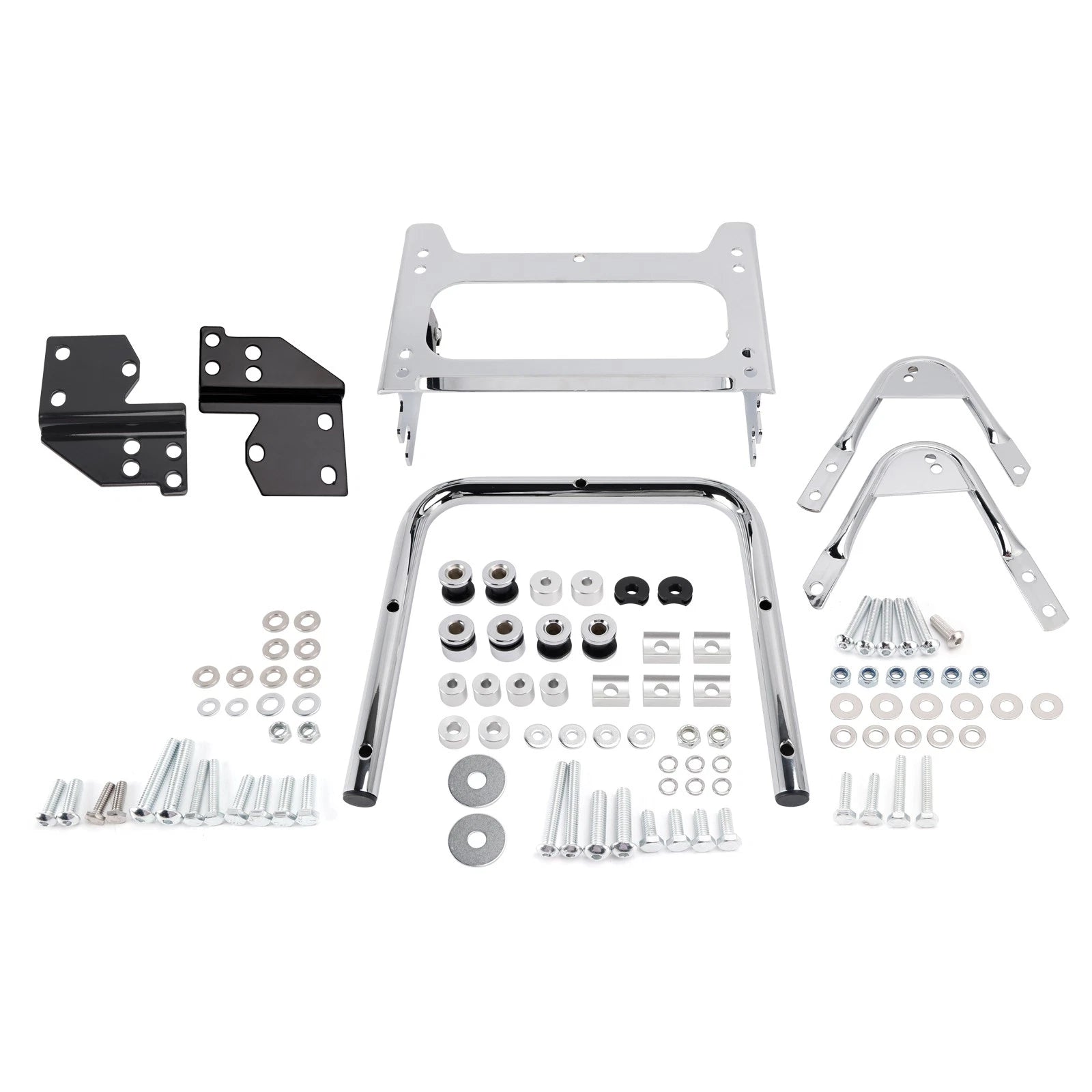 Chrome Detachable Luggage Rack for Harley Touring (1996–2008)