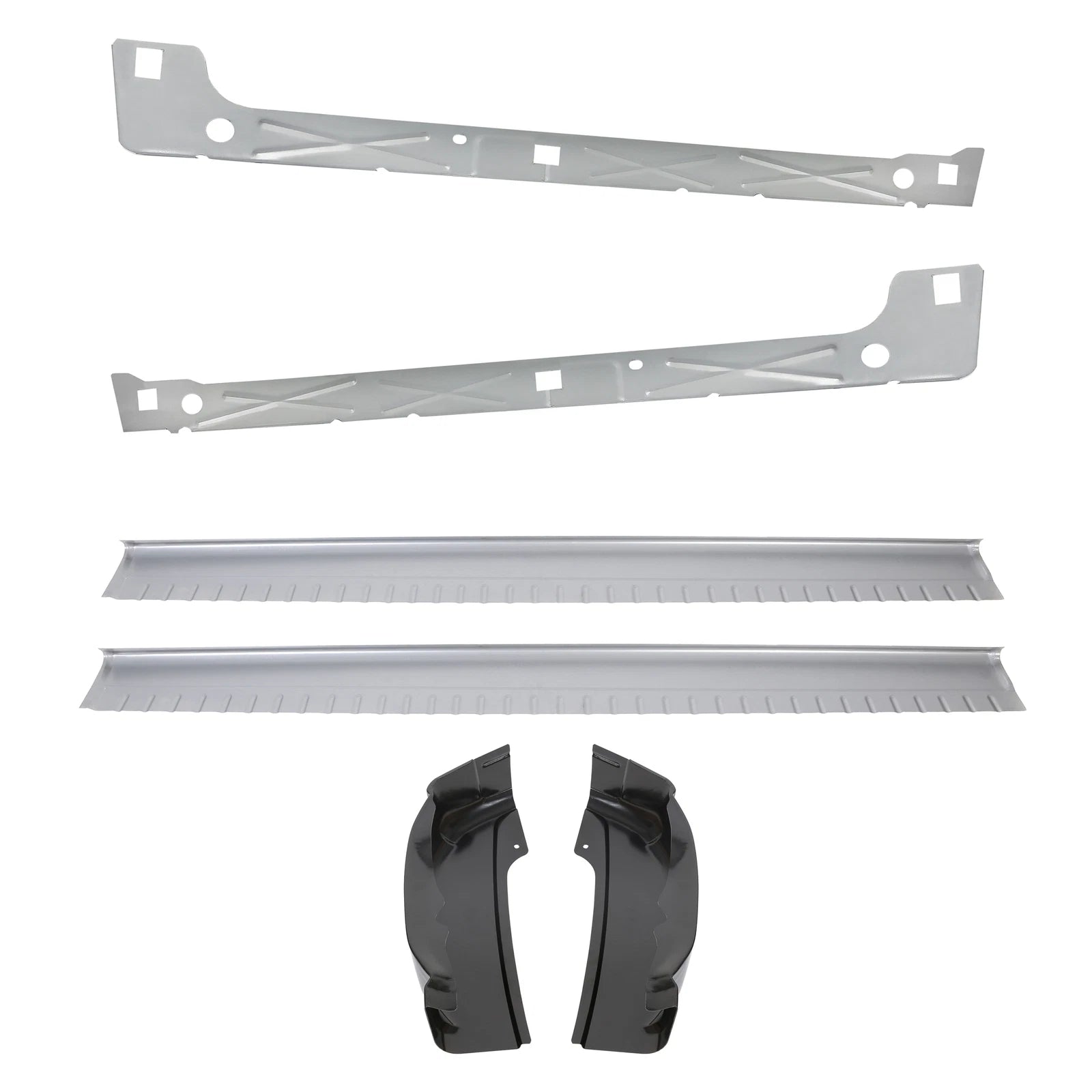 Set of 2 Inner & Outer Rocker Panels with Cab Corners for Chevy Silverado (1999–2007)