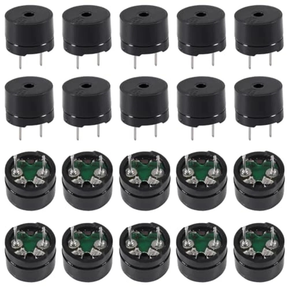 20X Piezo Buzzer Kit 12085 42 Ohm for Safety Equipment and Hobby Projects