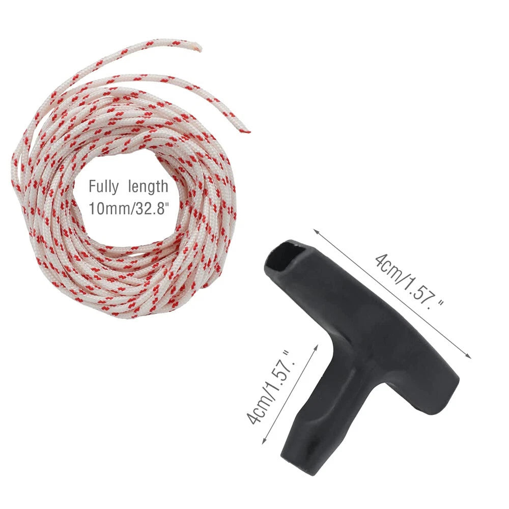 3X Starter Pull Handle with 10-Meter Rope for Stihl Craftsman Lawn Mower
