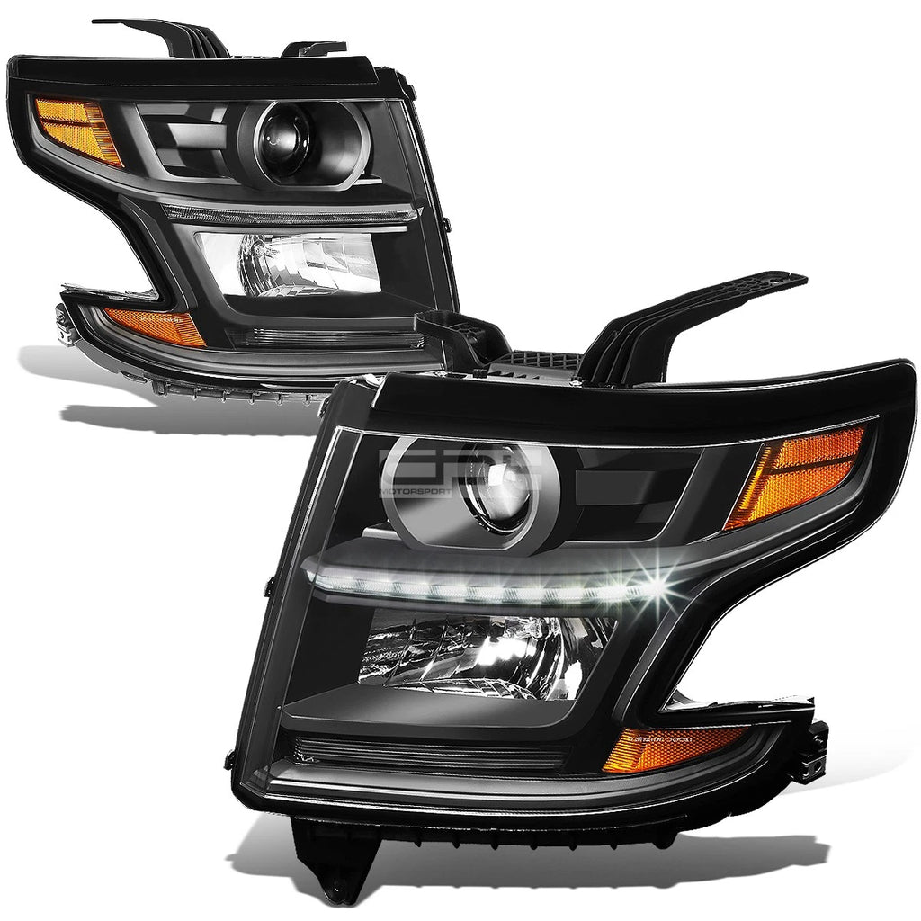 Projector Headlights with LED DRL for Chevy Suburban/Tahoe (2015–2020)