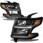Projector Headlights with LED DRL for Chevy Suburban/Tahoe (2015–2020)