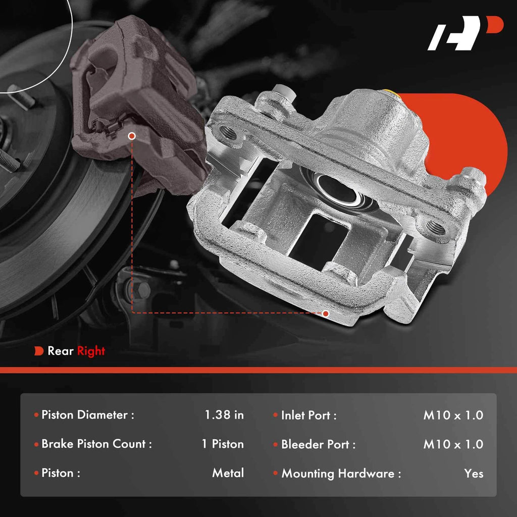 Rear Right Disc Brake Caliper with Bracket for Nissan Rogue (2008-2013)
