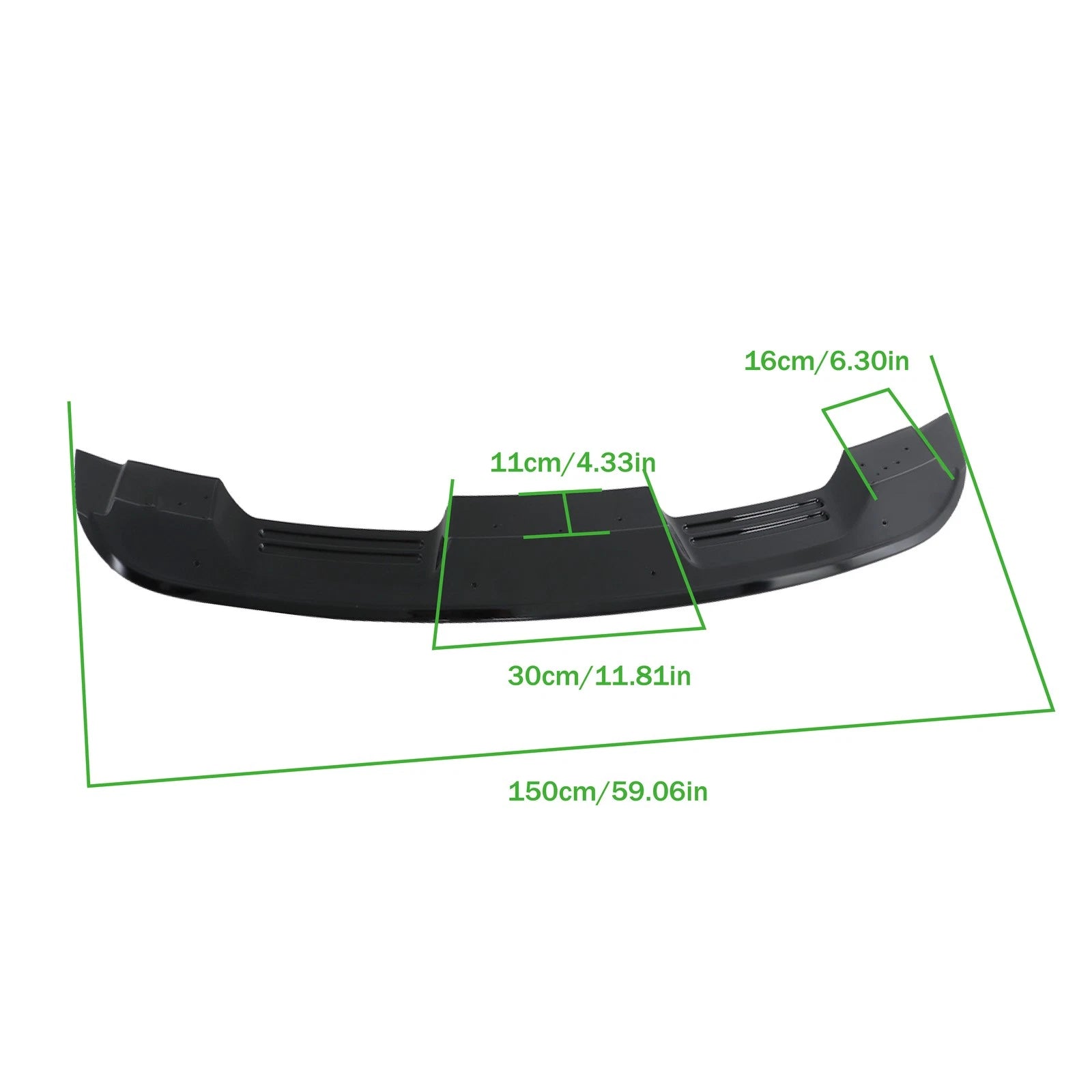 Rear Spoiler with Smoke Gurney Flap for Ford Mustang (2015-2023)