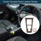 Center Console Panel Sticker for Mercedes-Benz GLA Class (2020–2021) Deep Brown