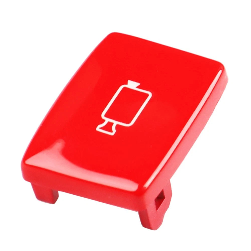 Camera Button Radar Sensor Key Cover for BMW 1 2 3 4 Series (F20 F23 F31 F33) Red