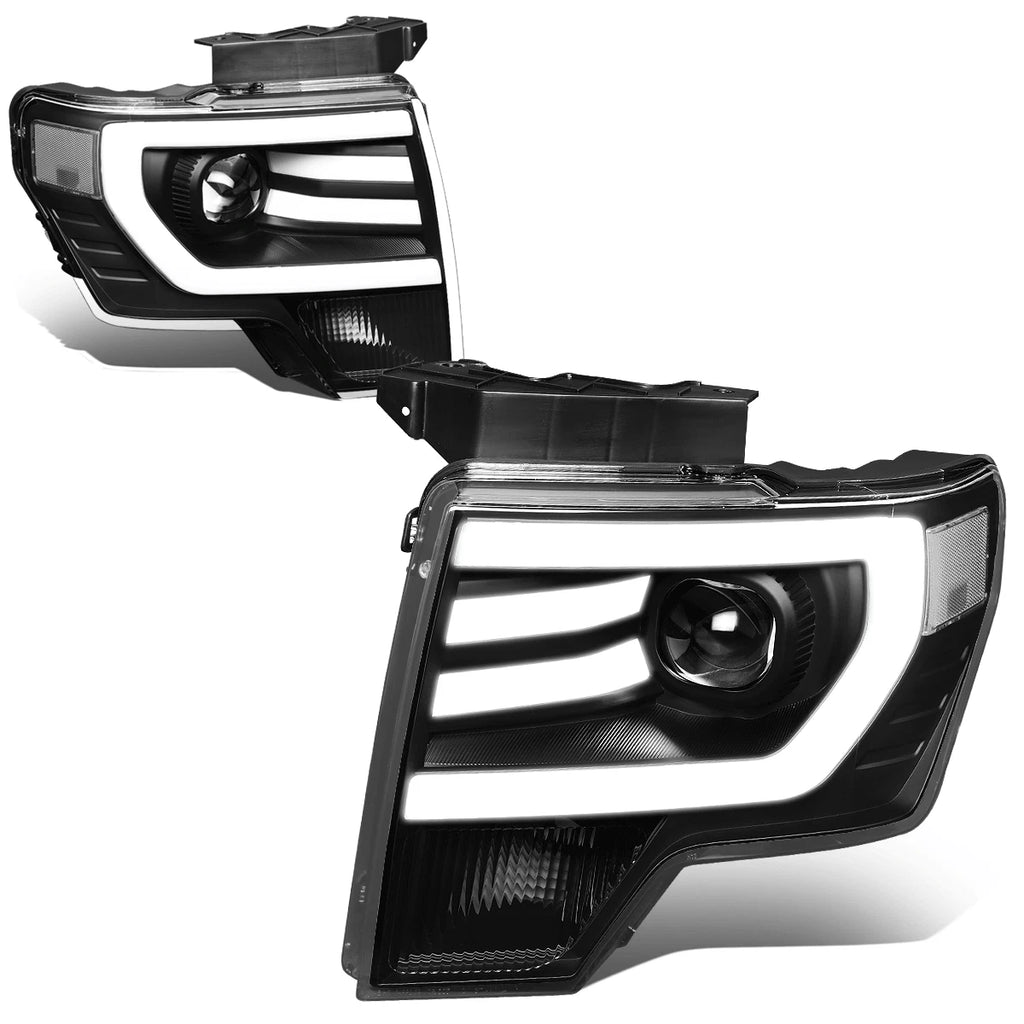 3D LED DRL Tube Bar Projector Headlight for Ford F150 (2009–2014)