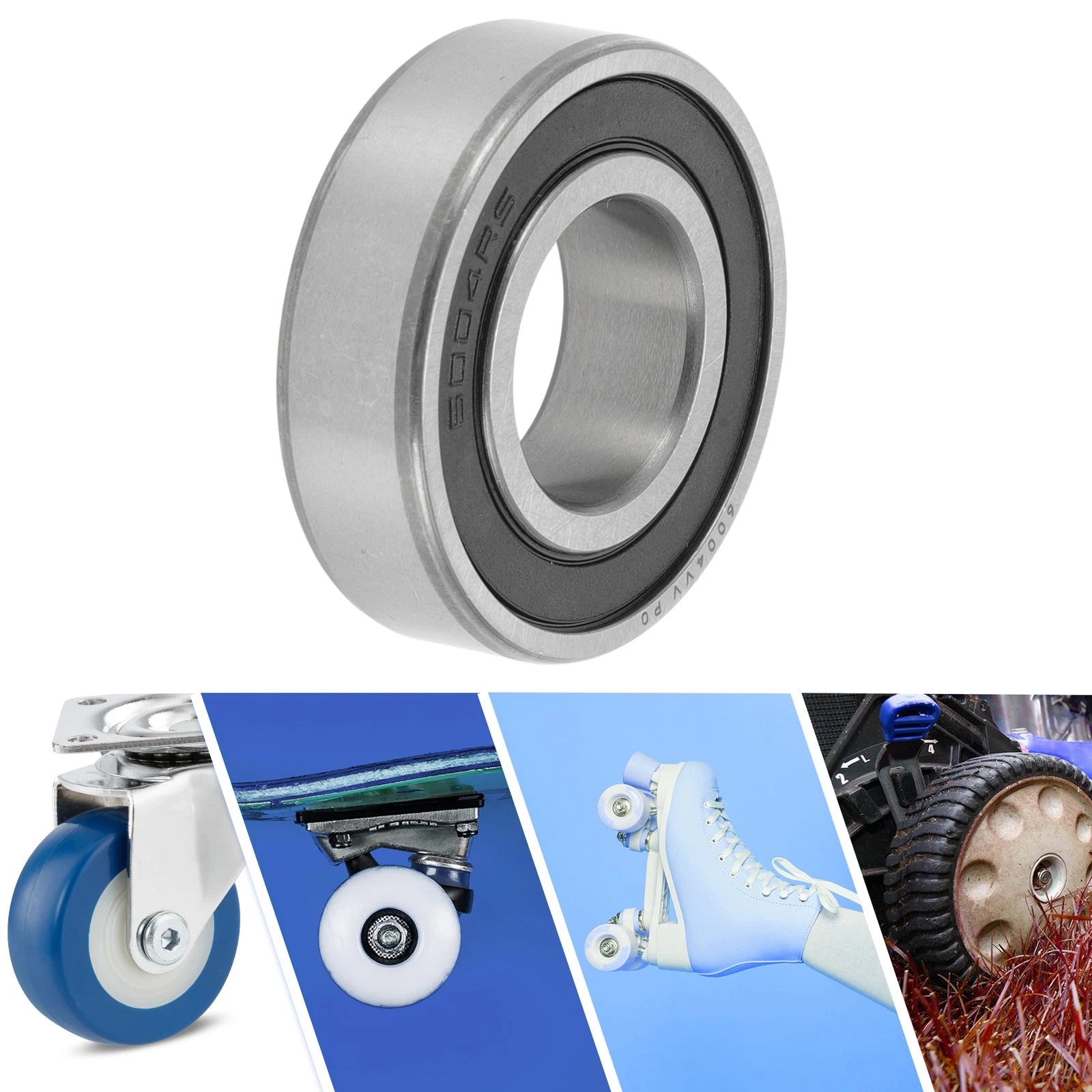 Deep Groove Ball Bearing 6004VV for Scooter Skateboard Wheel (20x42x12mm)