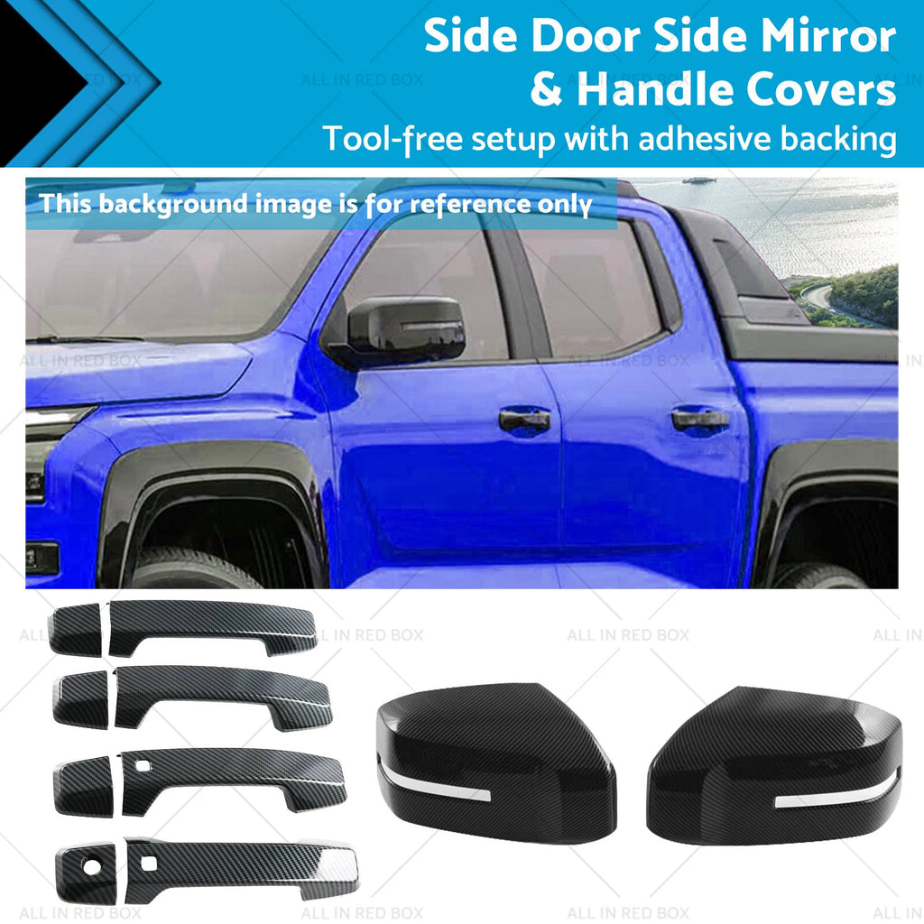 Side Door Mirror & Handle Covers for Mitsubishi Triton L200 (2023–2025)