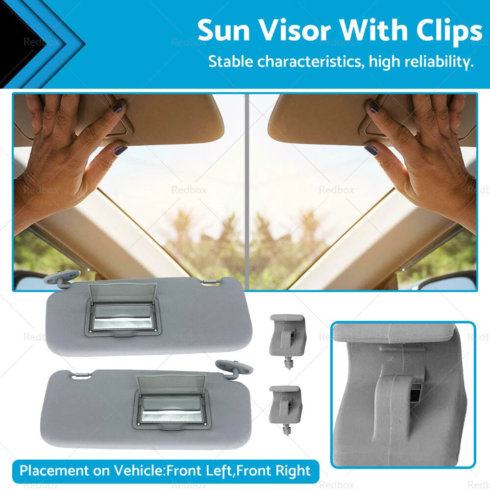 Sun Visor Set with Clips for Hyundai Getz (2002–2012)