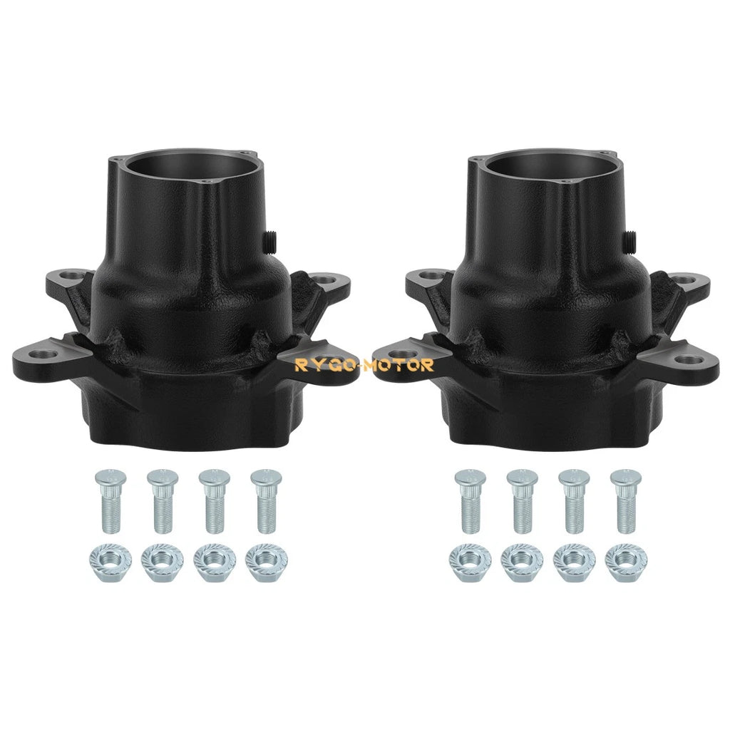 2 Front Wheel Hubs w/Studs for Polaris Sportsman 500 400 335 (1996–2014)