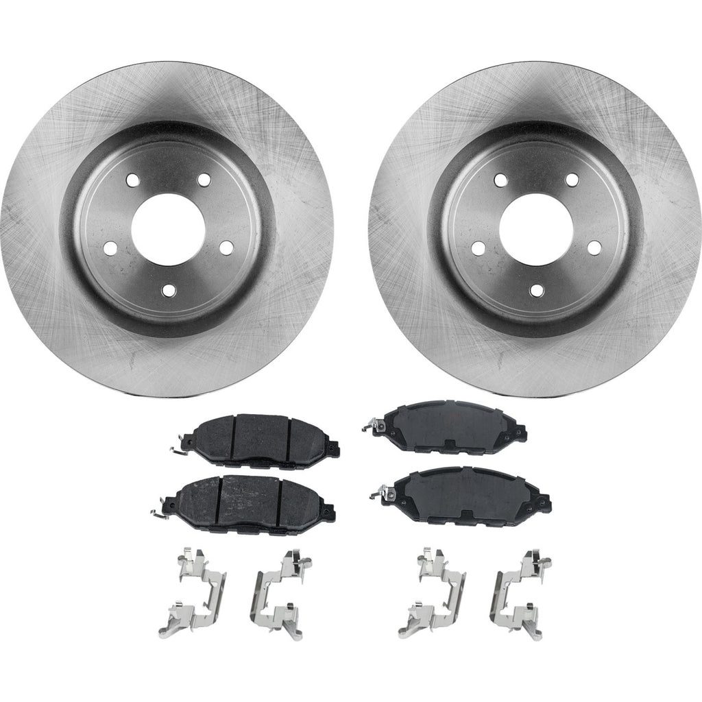 Front Brake Rotor and Pad Kit for Nissan Pathfinder, Infiniti QX60 (2013–2020)