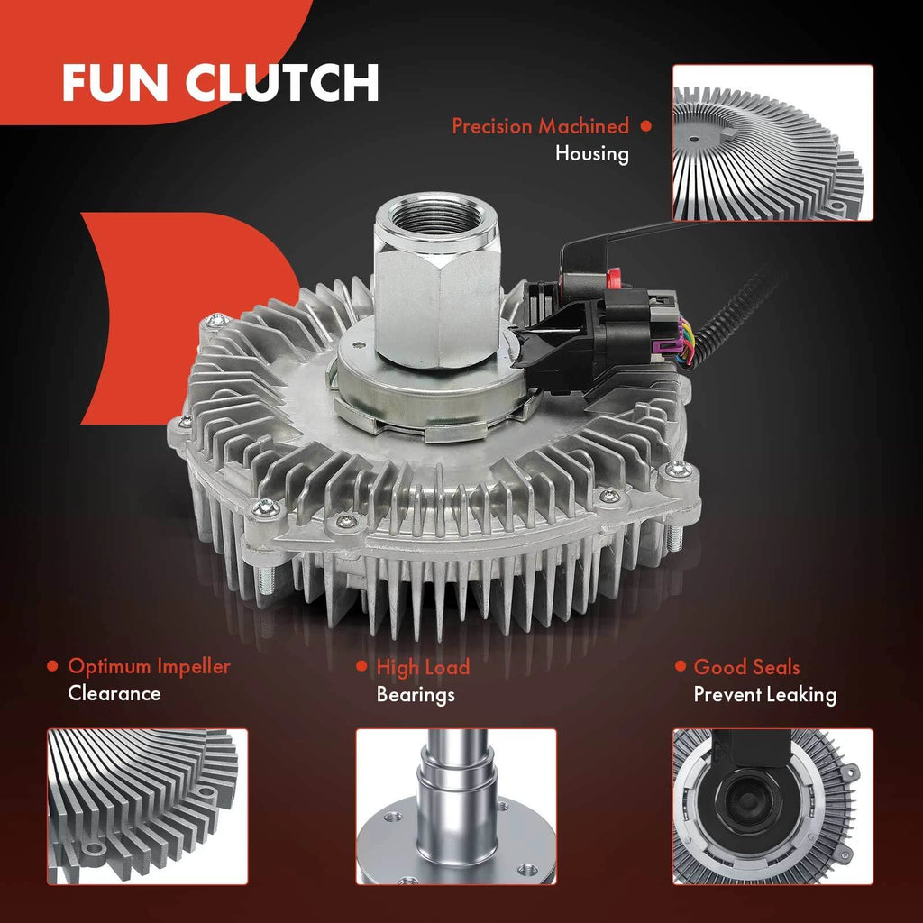 Electric Cooling Fan Clutch for Chevy Silverado GMC Sierra 2500 3500 (2007–2014)