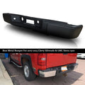 Black Rear Steel Bumper for Chevy Silverado GMC Sierra 1500 (2007–2013)