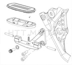 Streamline Passenger Foot Floor Board for Harley Touring Road Street Glide (1993–Up)