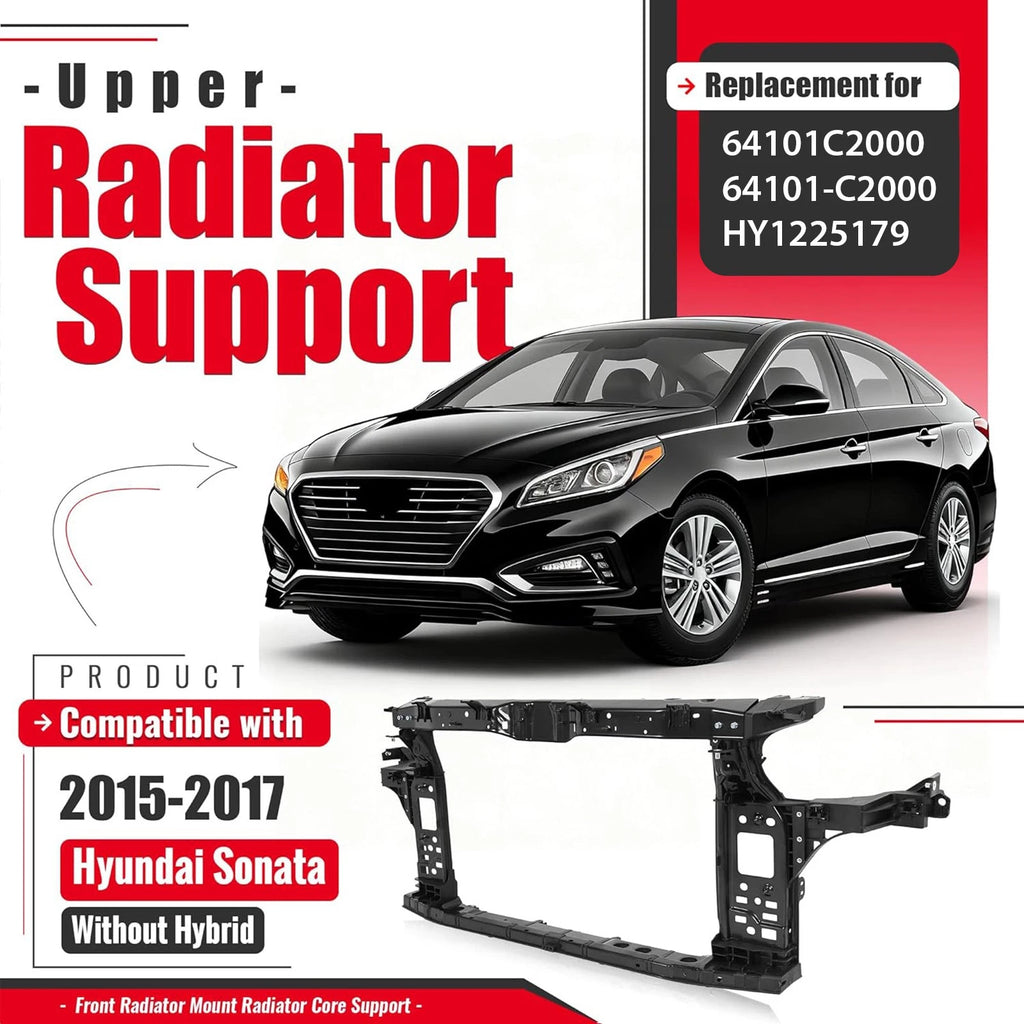 Radiator Core Support for Hyundai Sonata Sport Sedan (2015–2017) #HY1225179
