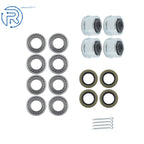 Set of 4 Boat Trailer Wheel Hub Bearing Kit L44649/L44610 for 2000Lbs Axle