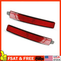 2X Red Rear Bumper Reflectors for Cadillac SRX (2010â2016)