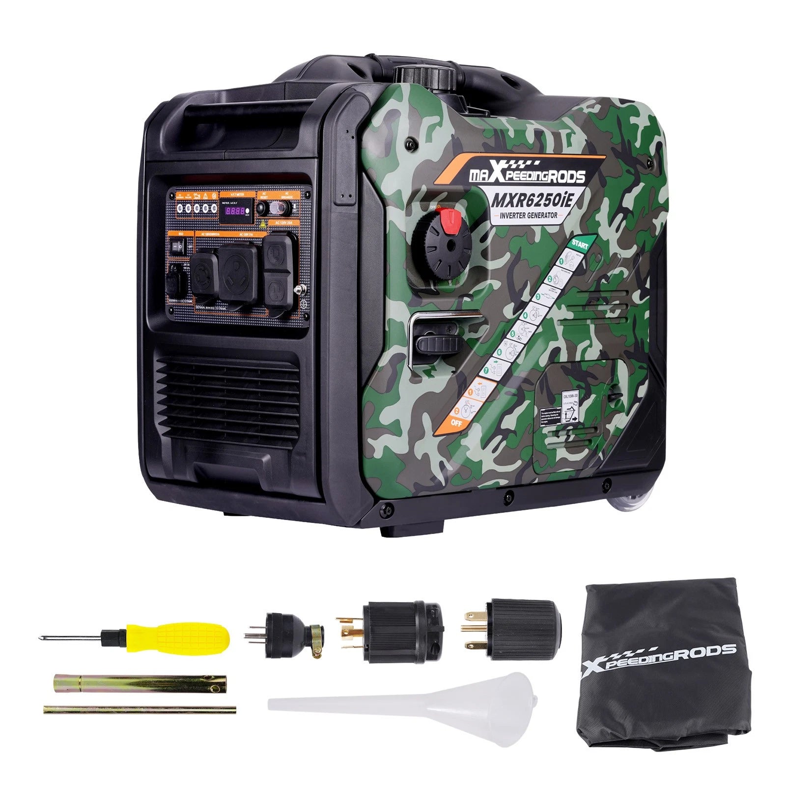 Portable Inverter Generator 5500W Max 5000W with CO Alert