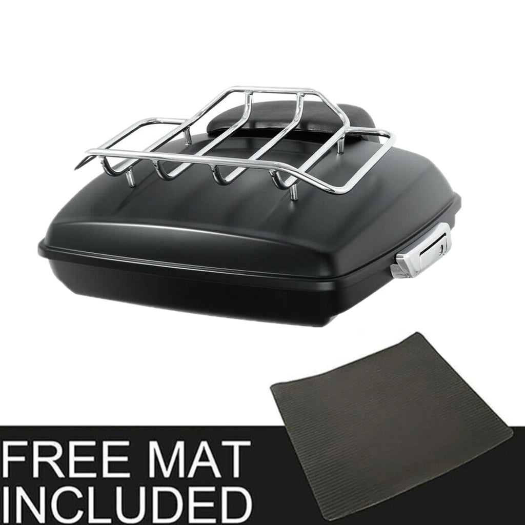 Matte Razor Trunk Pad Mount Rack Rail for Harley Touring Road Glide (2014–2025)