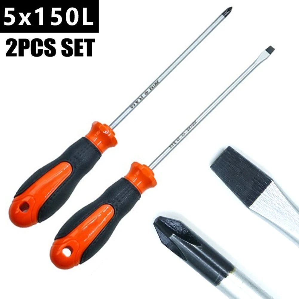 6 Inch Magnetic Screwdriver with Anti-Slip Rubber Handle