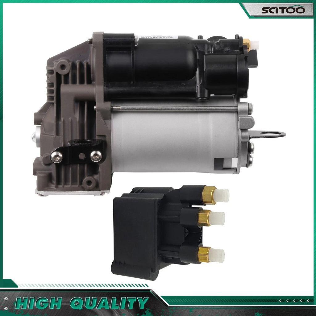 Air Ride Suspension Compressor Pump w/ Valve Block for Mercedes W251 R320 R350 (2006–2012)