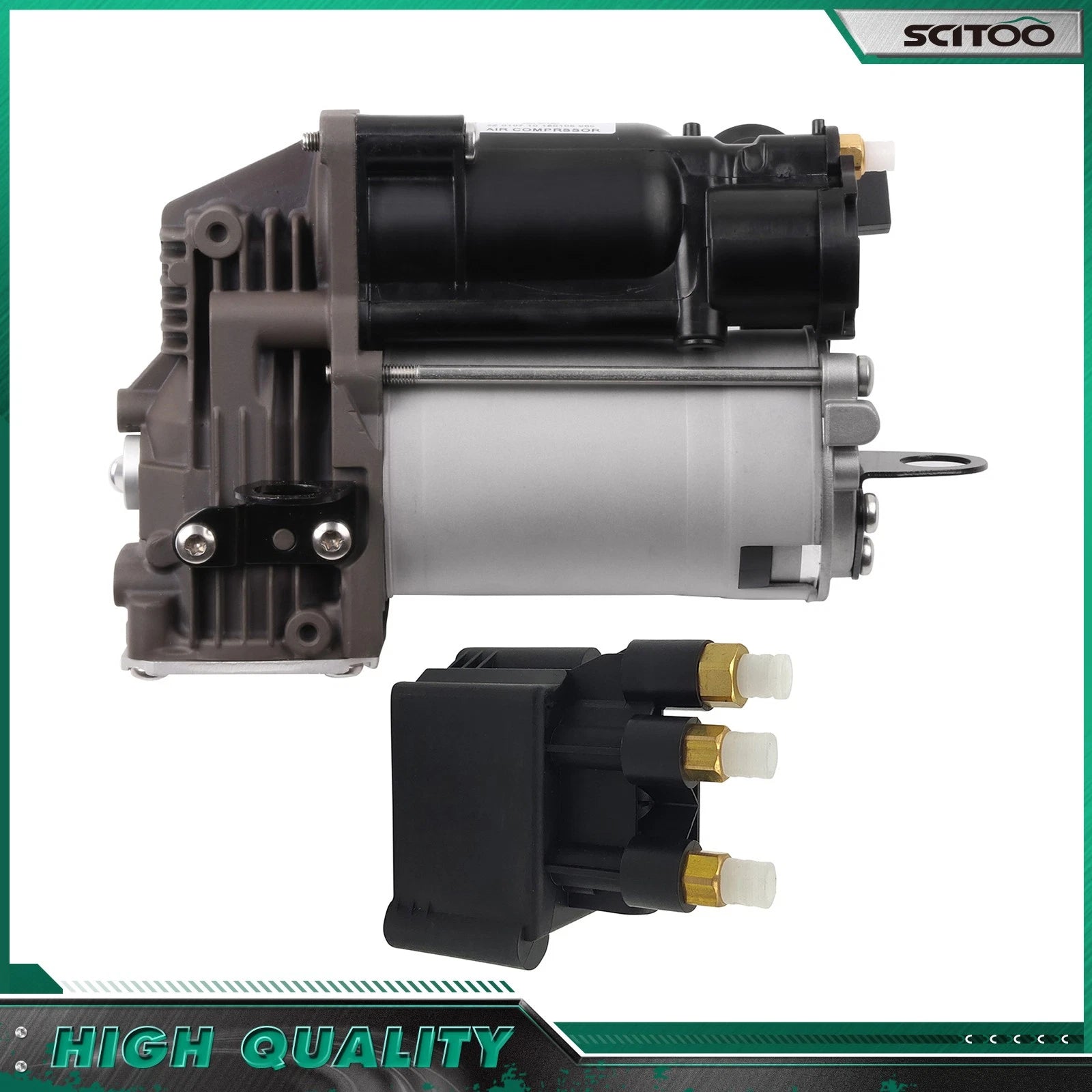 Air Ride Suspension Compressor Pump w/ Valve Block for Mercedes W251 R320 R350 (2006–2012)