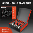 6 Ignition Coils and 6 Spark Plugs for Toyota Lexus (Iridium Platinum) (2010–2018)