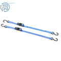 2 Pack Tie Downs 1" × 4 Feet Ratchet Straps 2400Lbs with S Hook Blue