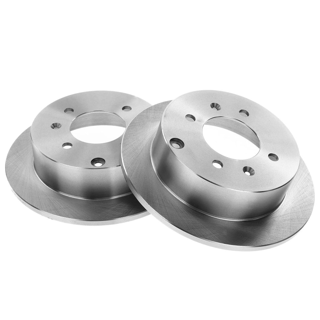 Set of 2 Rear Disc Brake Rotors & Ceramic Pads for Hyundai Sonata (1999–2005)