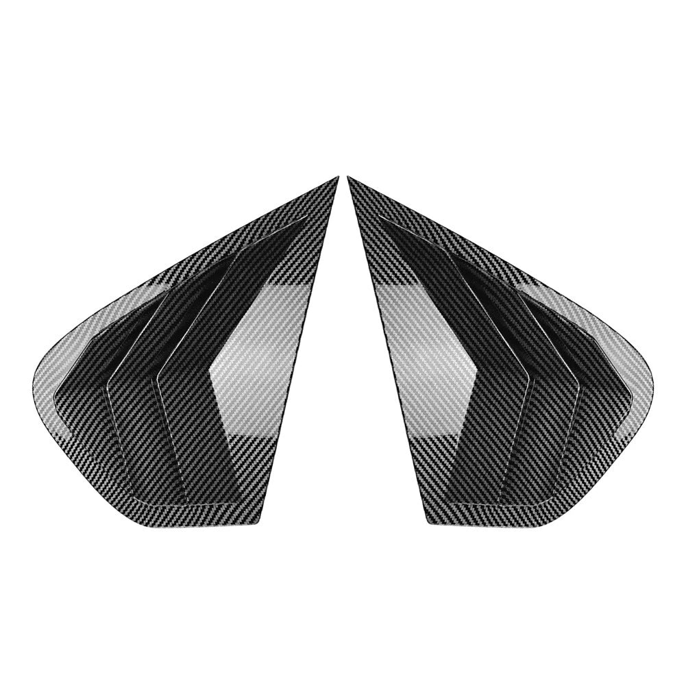 Carbon Fiber Look Rear Window Louver Trim for BMW X6 E71 E72 (2008–2014)