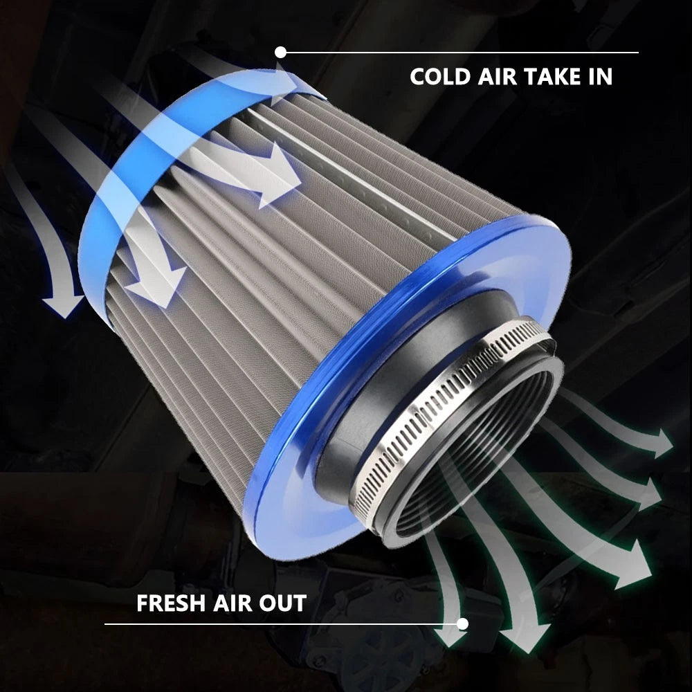 Cold Air Intake Cone Filter for Stainless Steel 3" Inlet