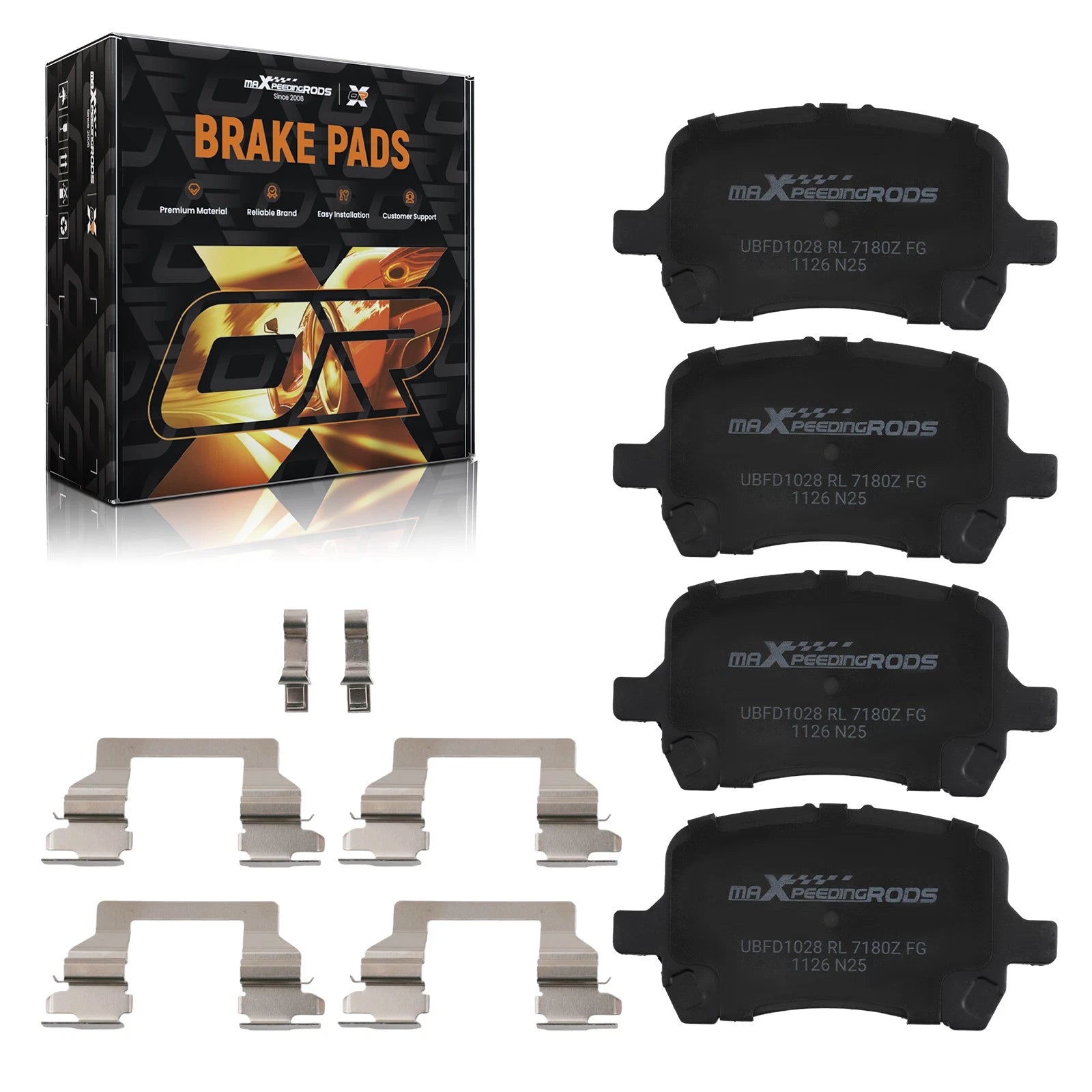 Front Ceramic Brake Pads Set for Chevrolet Cobalt HHR Malibu Pontiac G5 G6 (2005–2010)