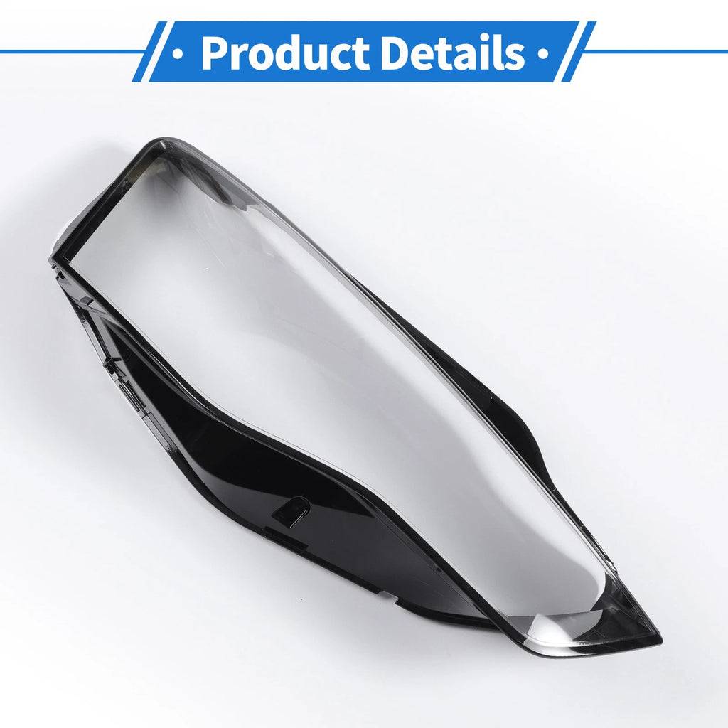1 Pc Headlight Lens Cover for Audi A5 (2012–2015) Black