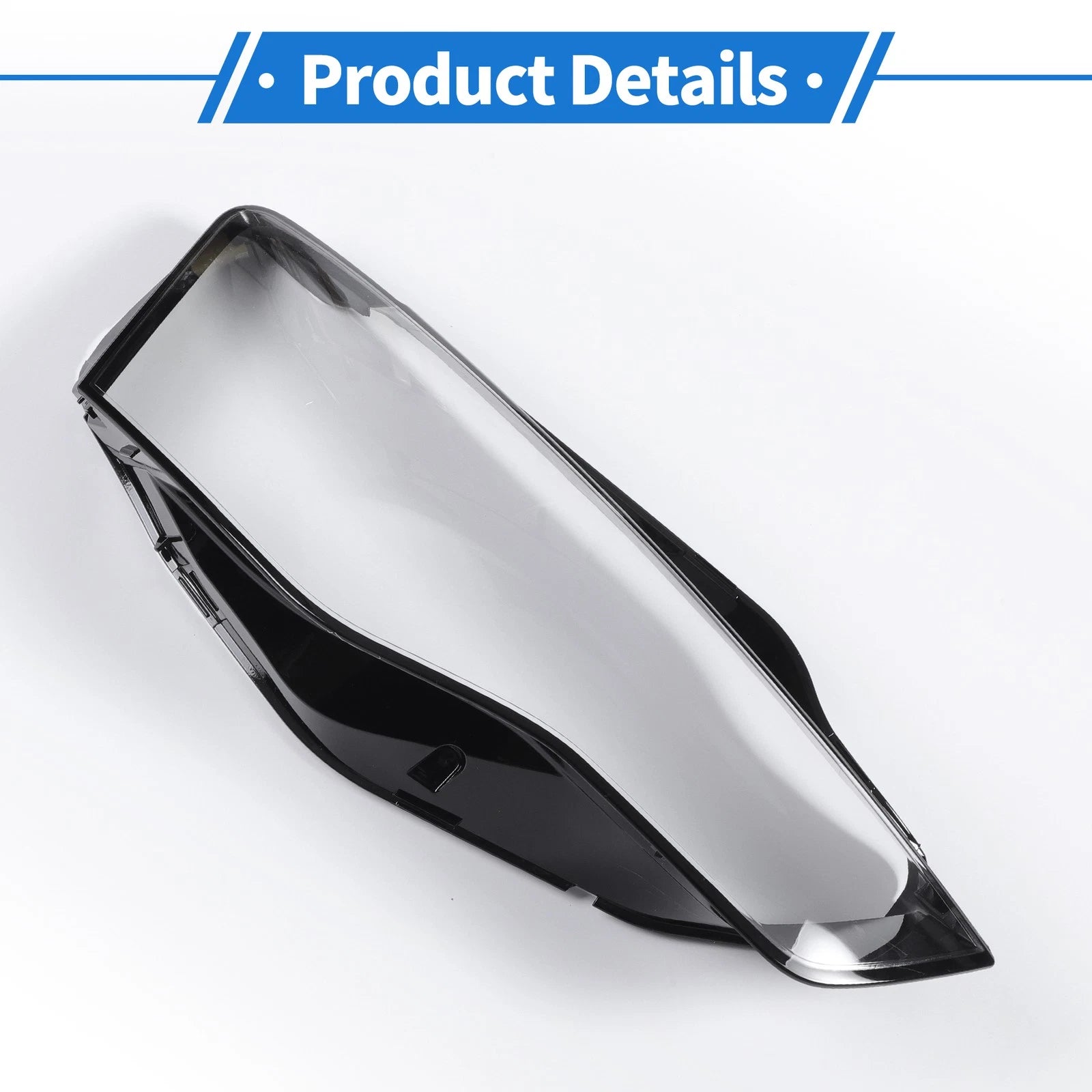 1 Pc Headlight Lens Cover for Audi A5 (2012–2015) Black