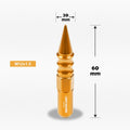 Set of 20 M12X1.5 Orange JDM Spiked Hex Wheel Lug Nut Caps + 20mm Extension