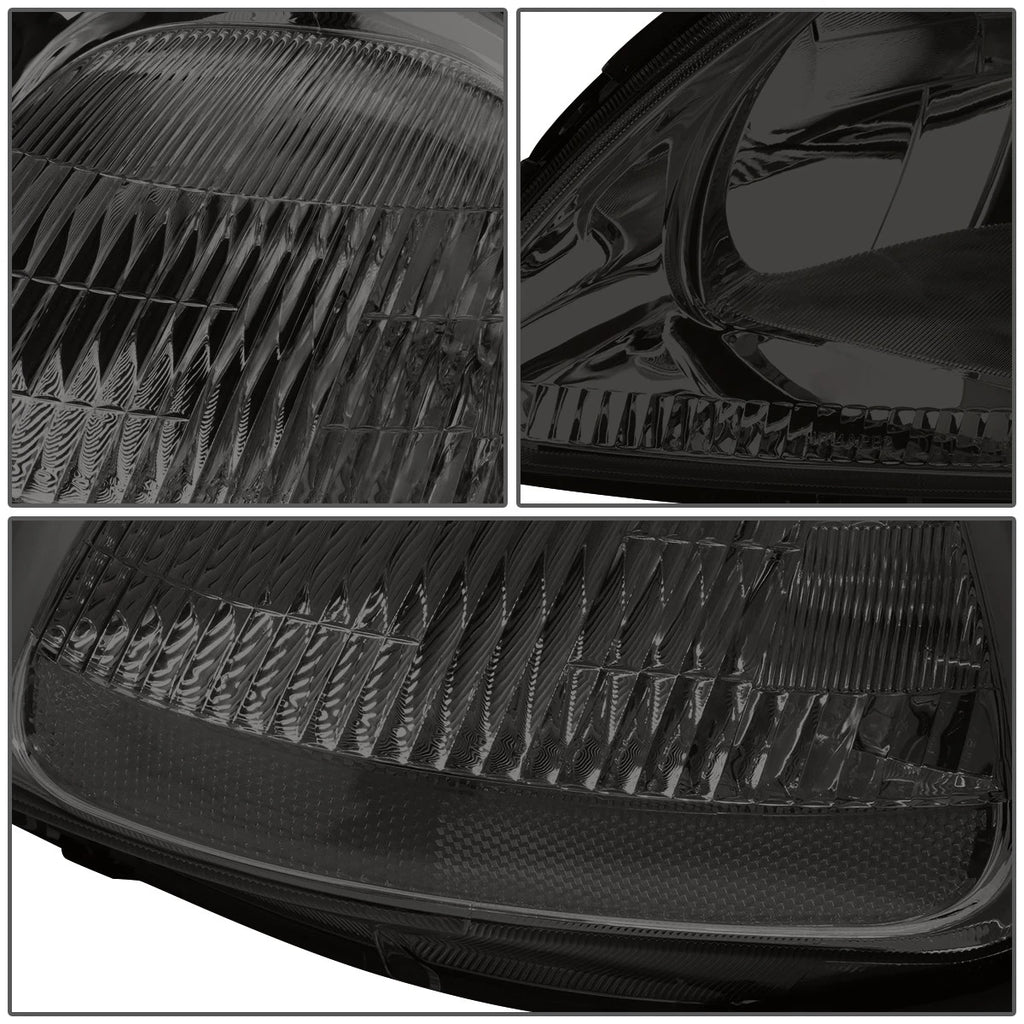 Smoked Lens Amber Corner Headlight Set for Honda Civic EK/EJ/EM (1996–1998)