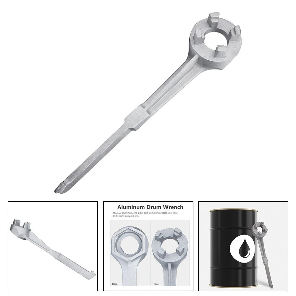 Aluminum Bung Wrench Drum Opener for 10-55 Gal Drums