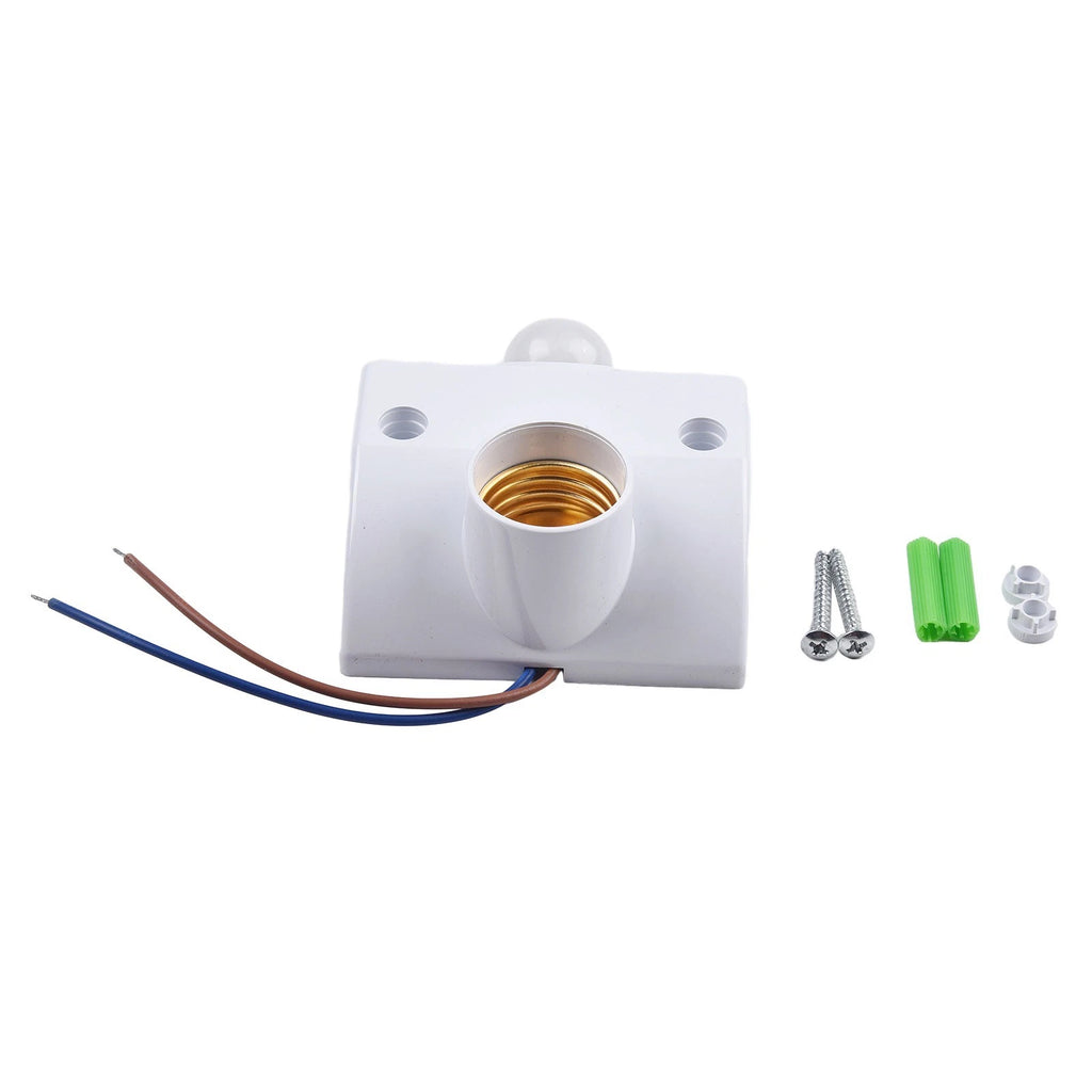 PIR Motion Sensor Light Socket for E27 Bulb AC110-240V